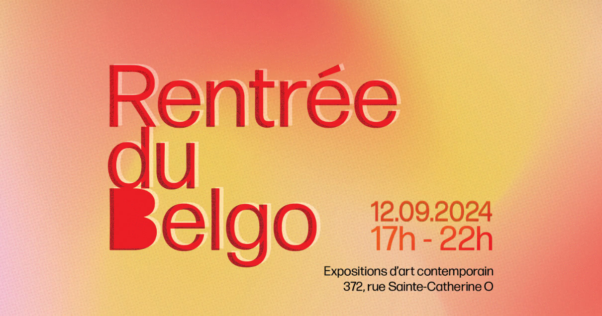 Banner of the upcoming event 'Rentrée du Belgo', on Thurdsay September 12th, 2024, from 5pm to 10 pm